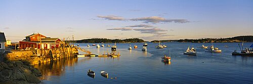 Boats in a river, Stonington Harbor, Deer Isle, Hancock County, Maine, USA