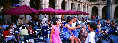 Street Scene Bilbao Spain