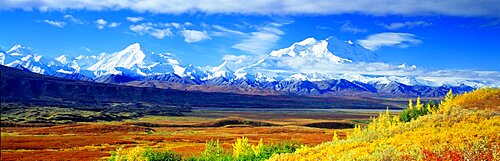 Tundra Alaska Range Mount McKinley Denali National Park AK