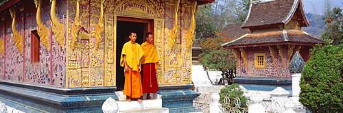 Monks Wat Xien Thong Luang Prabang Laos