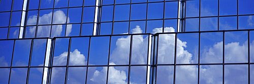 Cloud Reflection on Building Tampa FL USA