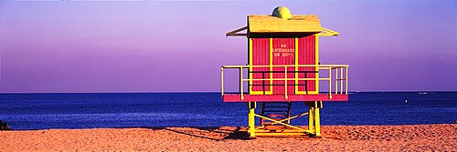 Lifeguard Hut Miami Beach FL USA