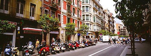 Street Scene Barcelona Spain