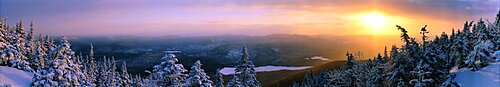 Dawn From Blue Mountain Lake Adirondacks NY