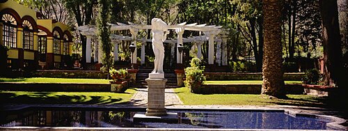 Fountain in front of a building, Ex Hacienda San Gabriel de Barrera, Guanajuato, Mexico