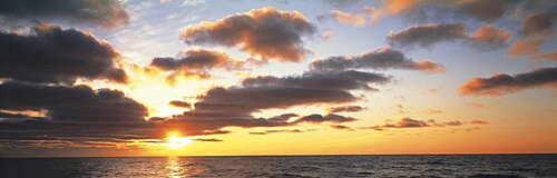 Sunset Lake Michigan MI USA