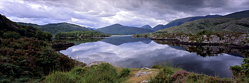 View of Upper Lake, Lakes of Killarney, Ring of Kerry, County Kerry, Munster, Republic of Ireland, Europe