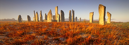 Callanish (Callanais) Standing Stones, erected by Neolithic people between 3000 and 1500 BC, Isle of Lewis, Outer Hebrides, Scotland, United Kingdom, Europe