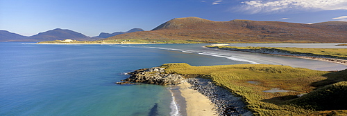 Traigh Luskentyre (Luskentyre beach) from Seilebost, South Harris, Outer Hebrides, Scotland, United Kingdom, Europe