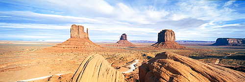 The Mittens, Navajo Tribal Park, Monument Valley, Arizona, United States of America, North America 