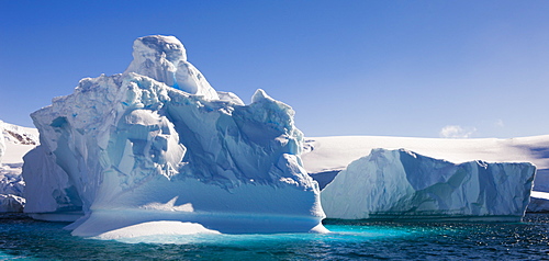 Icebergs near Enterprise Island, Antarctic Peninsula, Antarctica, Polar Regions