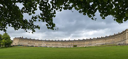 The Royal Crescent in Bath, UNESCO World Heritage Site, Somerset, England, United Kingdom, Europe