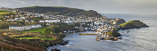 Ilfracombe panorama from Hillsborough Nature Reserve, Ilfracombe, Devon, England, United Kingdom, Europe