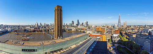 City of London from Tate Modern, London, England, United Kingdom, Europe