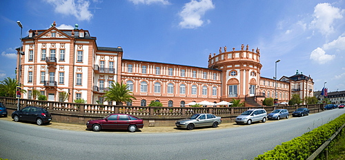 Schloss Biebrich palace, Biebrich borough, Wiesbaden, Rhine, Hesse, Germany, Europe