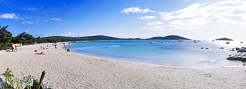 Sandy beach, San Ciprianu, Golfe de Porto Vecchio, East Coast, Corsica, France, Europe