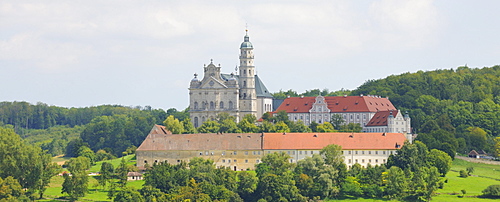 Monastery, Neresheim Abbey, Baden-Wuerttemberg, Germany, Europe