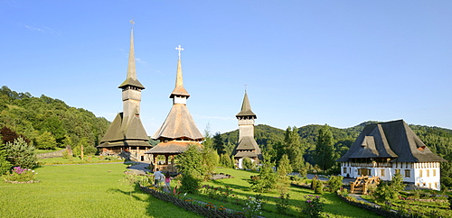 Monastery of Barsana, Iza Valley, Maramures region, Romania, Europe