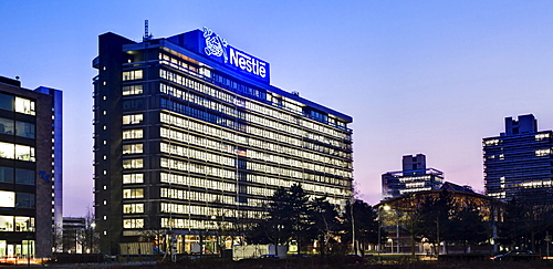 Headquarters of Nestle, Niederrad area, Frankfurt am Main, Hesse, Germany, Europe