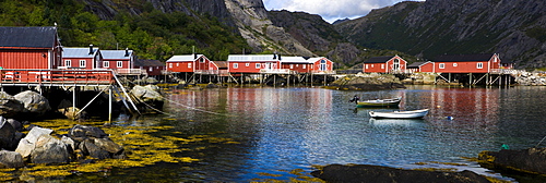 Museum Village of Nusfjord, Flakstadoya, island of Vestvagoya, Lofoten, Norway, Scandinavia, Europe