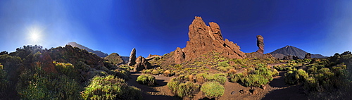 Roques de Garcia, Mount Teide, or Pico del Teide, Tenerife, Canary Islands, Spain, Europe