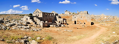 Byzantine ruin at the archeological site of Serjilla, Dead Cities, Syria, Middle East, West Asia