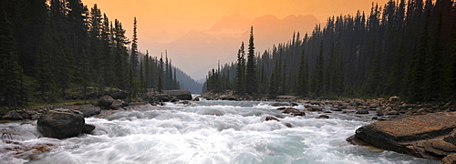 Mistaya River, Mistaya Canyon, Icefields Parkway, Banff National Park, Canadian Rockies, Alberta, Canada