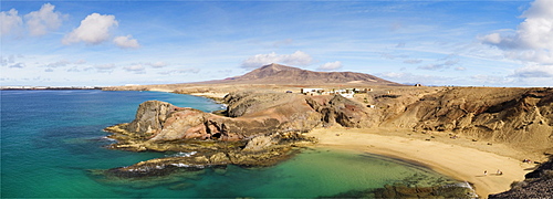 Papagayo Beach in the south of Lanzarote, Canary Islands, Spain, Europe