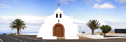 Chapel in Tiagua, Lanzarote, Canary Islands, Spain, Europe