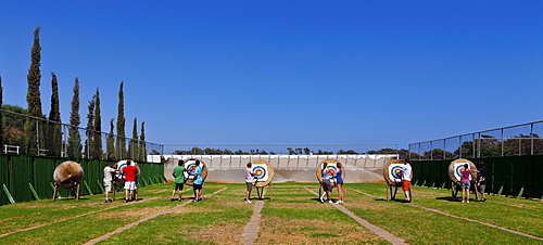 Archery in the Hotel Club Aldiana, Southern Cyprus, Cyprus, Europe