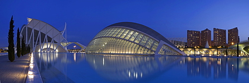 La Ciudad de las Artes y las Ciencias, City of Arts and Sciences, Valencia, Comunidad Valencia, Spain, Europe