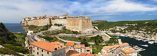 Bonifacio, Strait of Bonifacio, Corsica, France, Europe