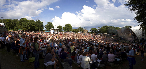 Concert of the pop band Pur on the Loreley open air stage, St. Goarshausen, Rhineland-Palatinate, Germany, Europe