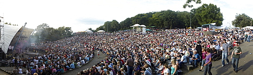 Concert of the pop band Pur on the Loreley open air stage, St. Goarshausen, Rhineland-Palatinate, Germany, Europe