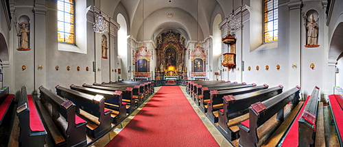 Altar in the Piaristenkirche church in Horn, Waldviertel Region, Lower Austria, Austria, Europe