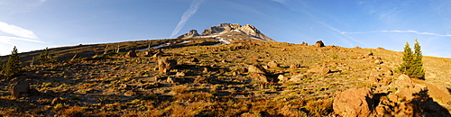 Mount Hood Volcano, southern flank, panorama, Cascade Range, Oregon, USA