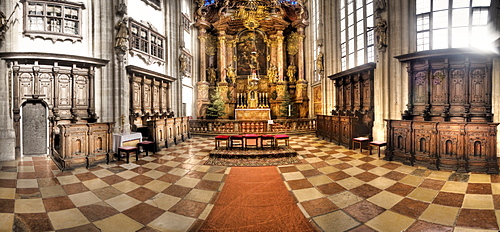 Altar of the Piaristen Church in Krems, Wachau Region, Waldviertel Region, Lower Austria, Austria