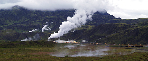 Geothermal power plant Nesjavellir near Reykjavik Iceland