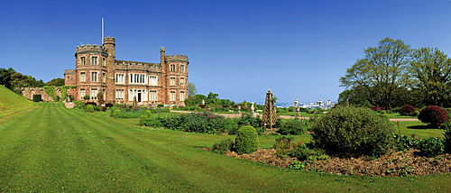 Edgecumb House with garden, Plymouth, Cornwall, England, Great Britain