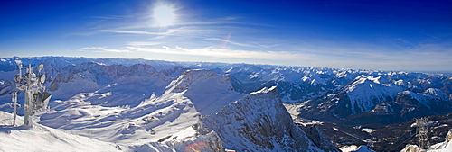 Mt. Zugspitze ski area, Alps, Germany, Europe