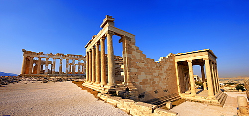 The Erechtheum Temple, the Acropolis of Athens, Greece, Europe