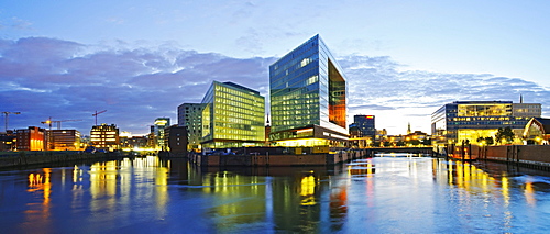 Building of the Spiegel publishing house and the Ericus-Contor building on Ericusspitze, Hafencity district, Hamburg, Germany, Europe