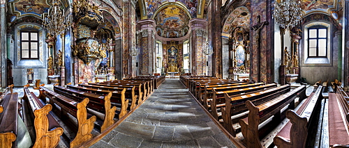 Collegiate church in Poellau, Styria, Austria, Europe