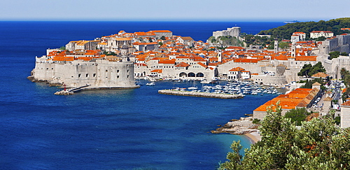 Old town of Dubrovnik, UNESCO World Heritage Site, central Dalmatia, Dalmatia, Adriatic coast, Croatia, Europe, PublicGround