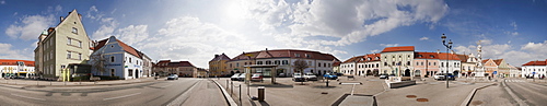 Main square of Eggenburg, Weinviertel region, Lower Austria, Europe