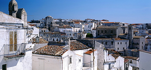 Townscape of Monte Sant'Angelo, Gargano, Puglia, Apulia, Italy, Europe