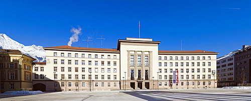 Neues Landhaus, New federal state parliament building, Eduard Wallnofer Platz, Innsbruck, Tyrol, Austria, Europe