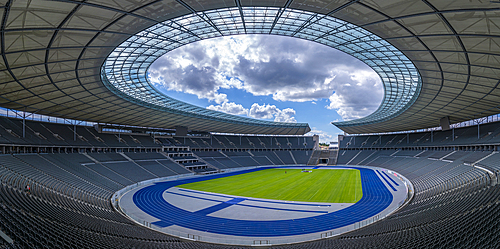 View of interior of Olympiastadion Berlin, built for the 1936 Olympics, Berlin, Germany, Europe