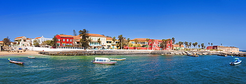 02/04/2009. Senegal, Dakar, Island of Goree, the beach, Unesco World Heritage, The island of Goree was a traditional slaving and trading port, by the colonial powers of Europe, It is a small town of historic houses, with a fort and a protected harbour for trading, port of Gorre. Dakar, Goree Islnad , Cape Verde Peninsula. Senegal