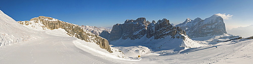 Hidden valley ski area, Armentarola 101, Lagazuoi,  Dolomites, UNESCO World Heritage Site, Dolomites, South Tyrol, Italy, Europe